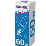 Лампа накаливания 60W E14 свеча прозрачная Космос B35