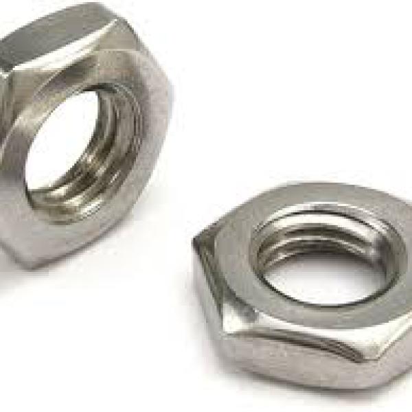 Гайка М 6 низкая шестигранная с фаской  DIN 439 (ГОСТ 5916-70;ISO 4035) Zn.